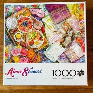 Buffalo Games 1,000 piece puzzle Aimee Stewart Breakfast In Bed